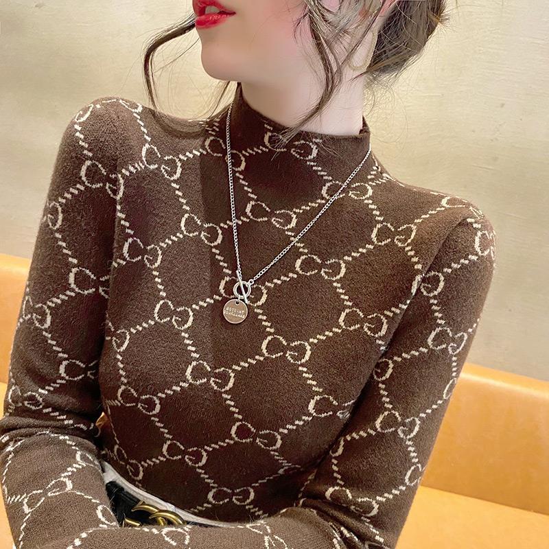 香影纯半高领打底衫女秋冬洋气2025年新款修身中领双面德绒内搭保暖上衣 黑色 XL (建议115-125斤)