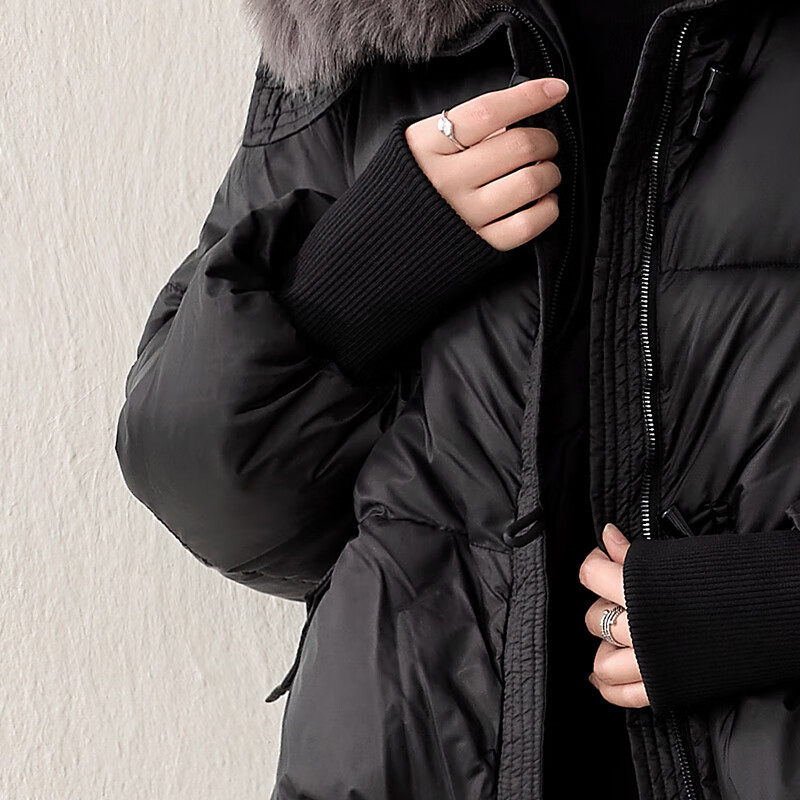 子牧棉麻冬装 女洋气毛领棉服宽松长袖牛角扣棉衣外套上衣6606 咖啡色 S (建议95-115斤)