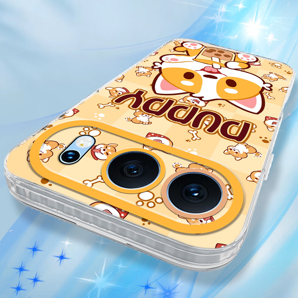 贝伦斯适用于 荣耀500手机壳荣耀500pro硅胶防摔全包镜头轻薄透明卡通可爱高颜值软壳保护套 荣耀500pro【奶茶柯基*透明壳】送手绳