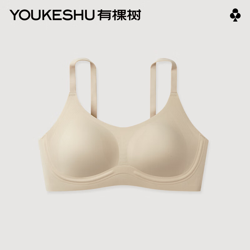 有棵树【任选2件起购】果冻条软支撑文胸内衣女小胸聚拢防下垂收副乳 自然肤 S