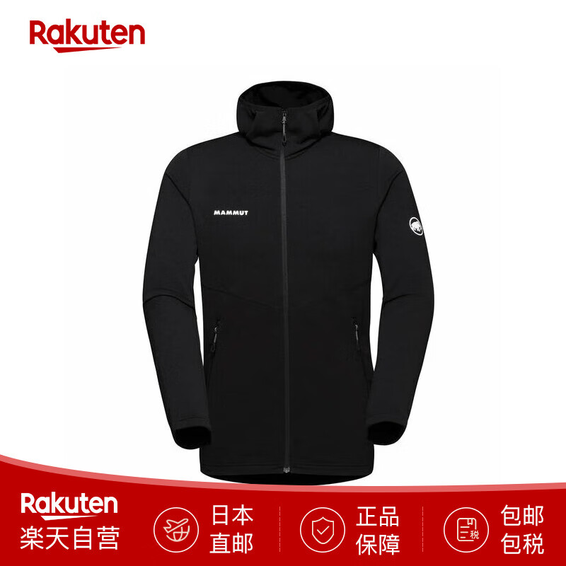 猛犸象MAMMUT男士针织衫运动外套夹克轻便透气1014-04250-0001 日本直邮 0001：black S