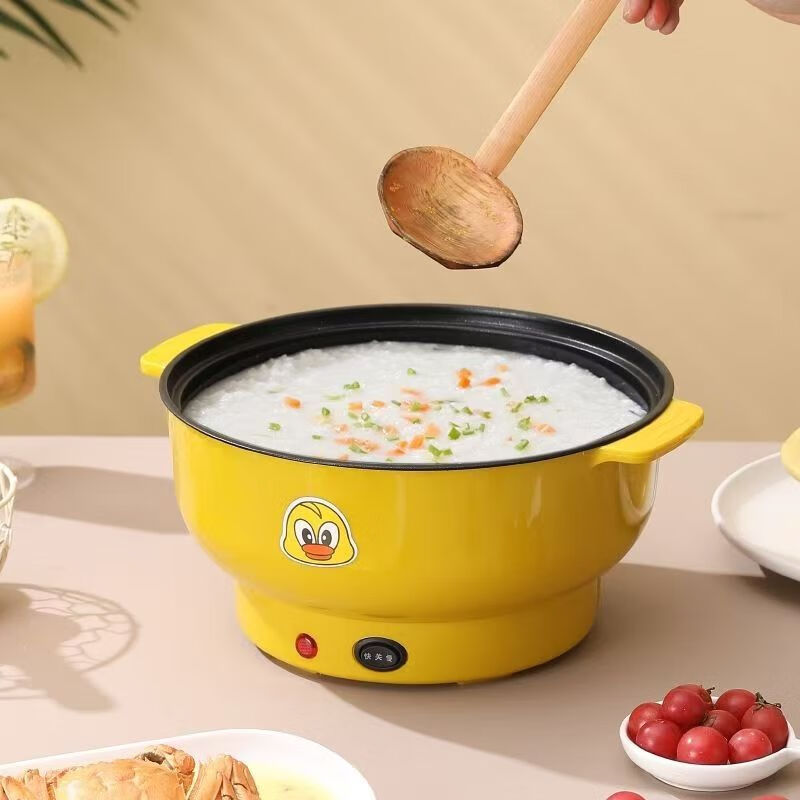 CHOGE 创浩杰双层电炒锅电煮家用小电煮锅宿舍迷你多功能双柄电热锅炒菜一体 多功能一体锅（带蒸格）双层 28CM（容量：3.8L适用：4-5人）