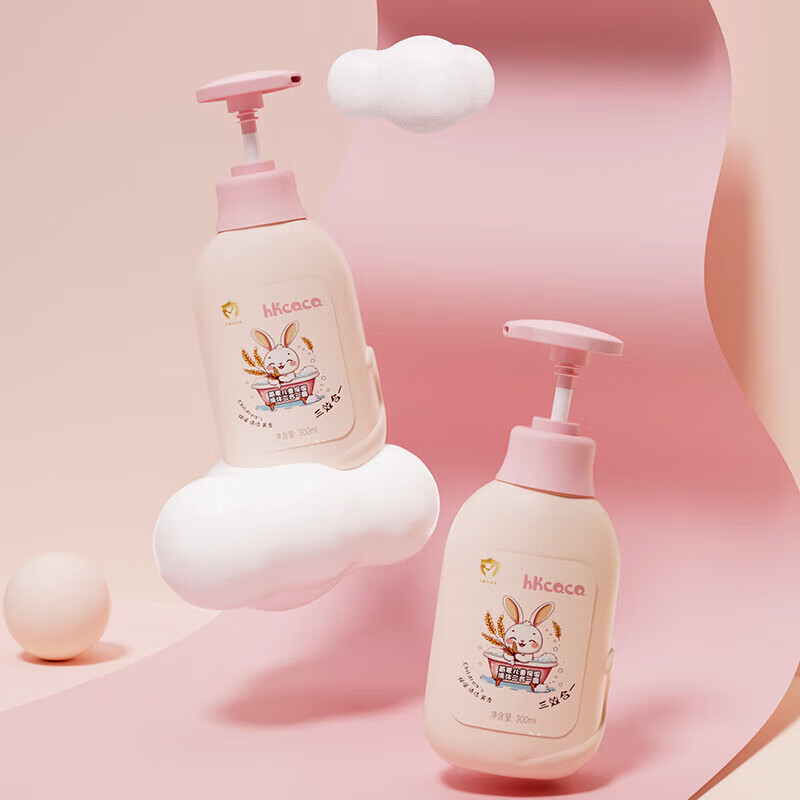 HKCQCQ燕麦牛奶洗沐二合一宝宝专用不肤 燕麦牛奶味儿宝宝洗沐合一300ml