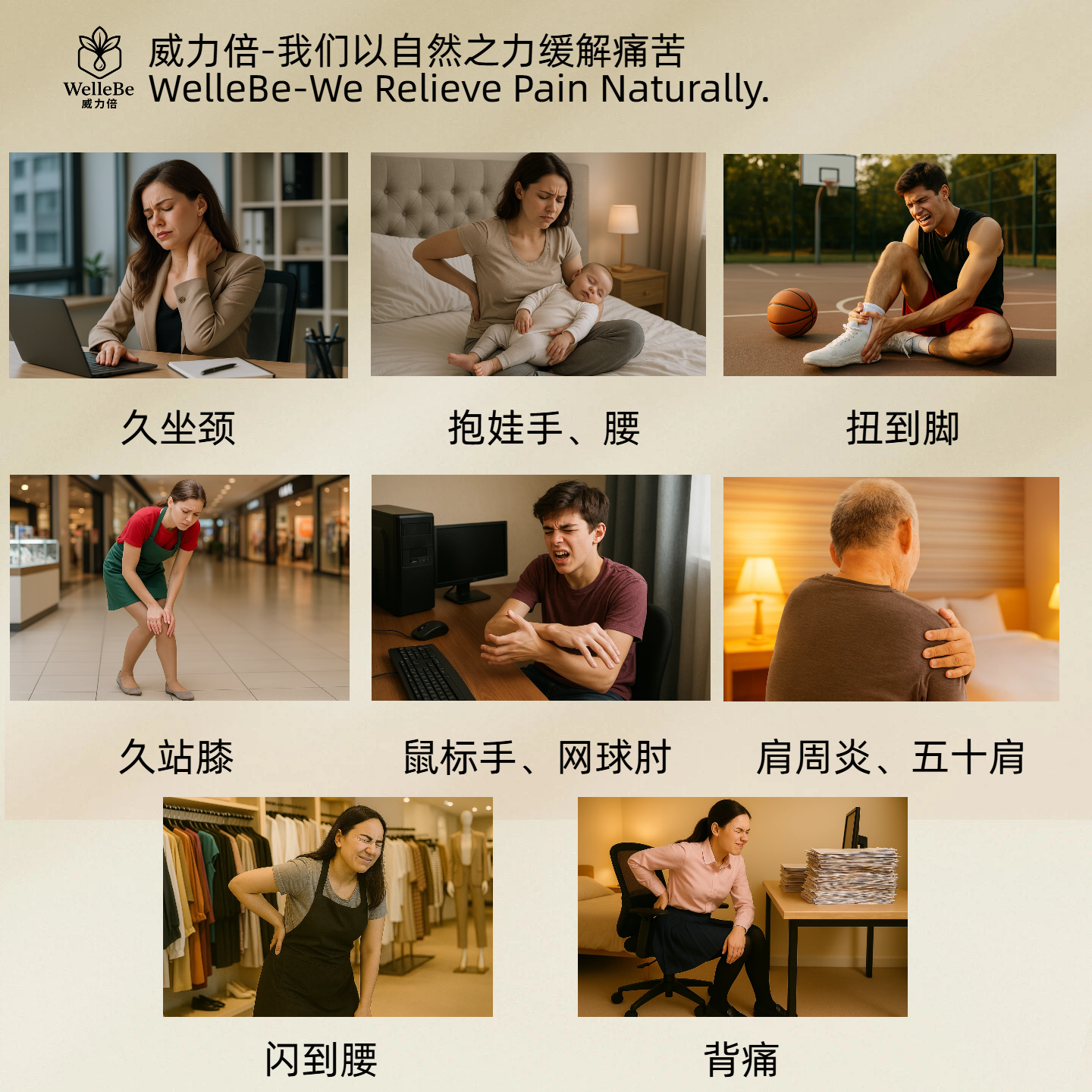 威力倍 WELLEBE威力倍元胡镇痛祛痛精油活络油腰疼腿疼手腕疼肩膀疼手腕疼不过敏 浅黄色