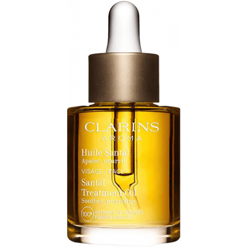 嬌韻詩（CLARINS）舒顏護理油30ml面部精油干皮按摩補水保濕細致毛孔護膚品 【改善泛紅】三檀面部護理油30ml