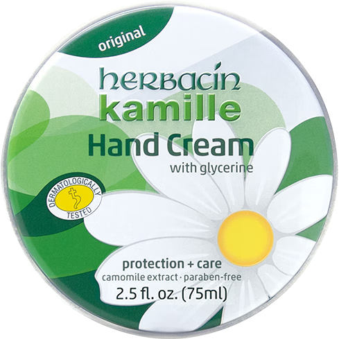 Herbacin小甘菊护手霜圆罐经典75ml 女秋冬保湿防温和修复洋甘菊