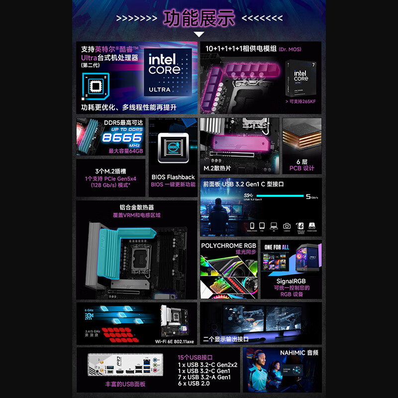 华擎 B860 ASROCK M PRO RS WIFI 图 3