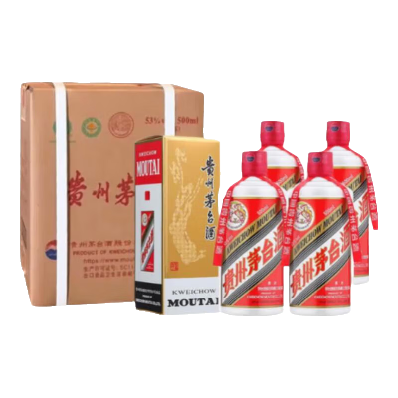 moutai/ę́ ����ę́ 53�� ������ 500ml 4ƿ 7236.9Ԫ