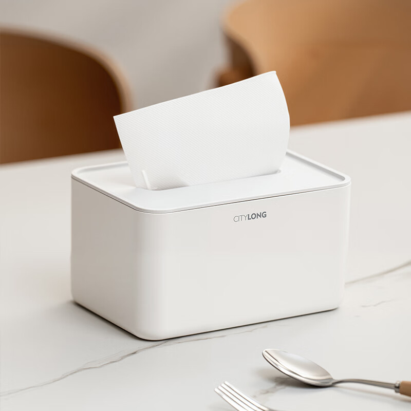 禧天龙纸巾盒客厅茶几抽纸盒高档家用桌面遥控器收纳盒多功能纸盒 基础款 19*12*9.8cm