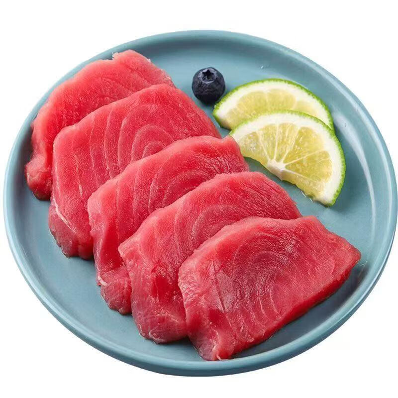 慧鲜森深海金枪鱼A+级可刺身料理国产黄鳍金枪鱼冷冻新鲜生鱼片生鲜鱼类 金枪鱼块净400g