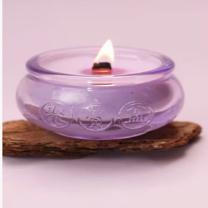 其他家  OTHER HOME聚宝盆香薰蜡烛古风熏香摆件持久留香扩香新年礼物 聚宝盆香薰【大橘大利】紫色