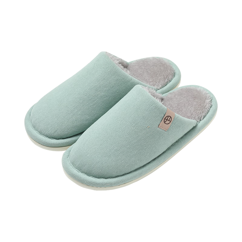 网易严选创意软糯暖绒男女棉拖（断码清仓） 优雅蓝*女（38～39）(建议选大1-2码）