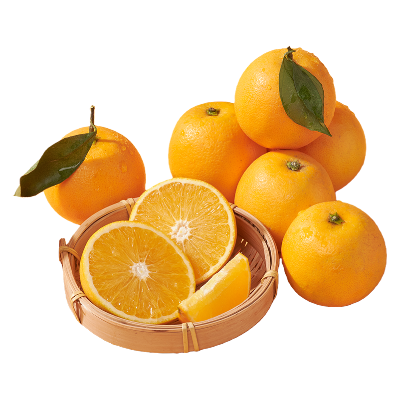 京鲜生 麻阳冰糖橙 净重4.5斤 单果60mm+ 新鲜水果 源头直发包邮