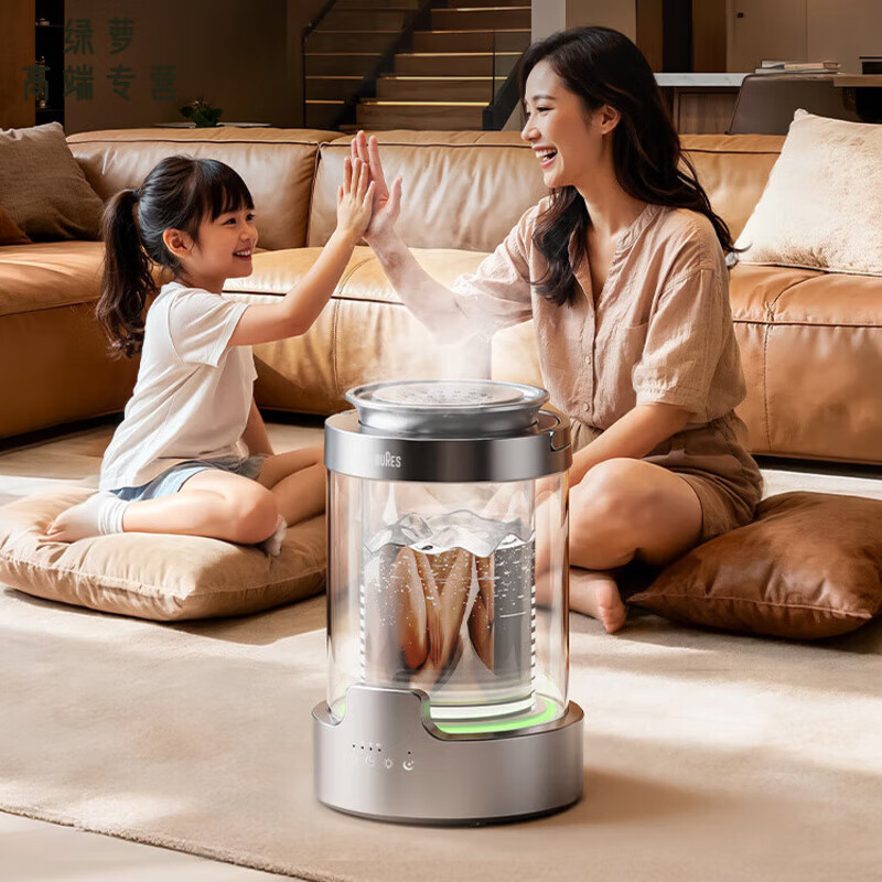 语森忆日本进口品质热雾加湿器孕妇婴儿热蒸发小型家用卧室静音保湿加湿机 【2025】新一代热雾加湿器_沸腾无菌【灰色】