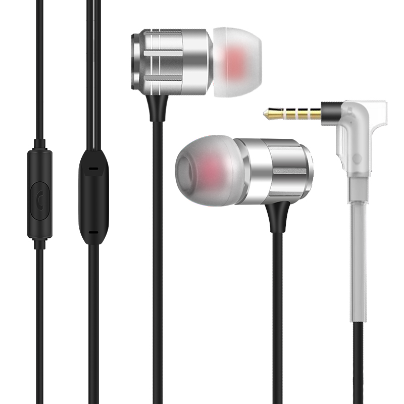 纽曼 （Newmine） JK12 手机支架版金属通用入耳式手机耳机追剧音乐游戏通话线控耳机兼容手机平板电脑等
