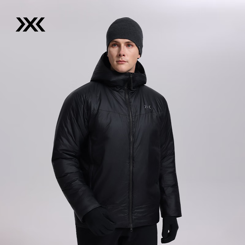 XBIONIC海狸200g金标P棉保暖连帽棉服男加厚棉衣抗寒防风冬季新品 暗夜黑 M