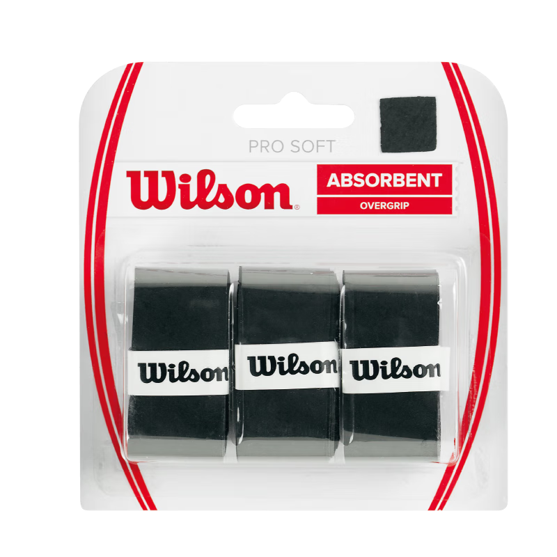 Wilson威尔胜网球拍吸汗带手胶PRO SOFT OVERGRIP WRZ4040BK