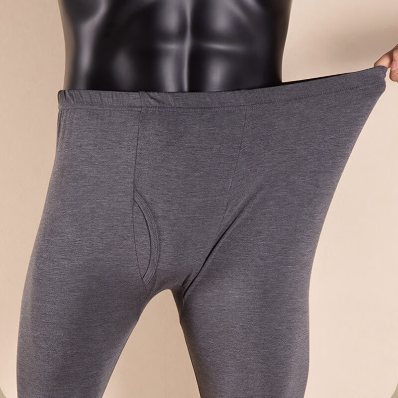 剑蔓秋裤男 莫代尔薄款  男士薄 秋裤打底裤秋冬裤修身衬裤线裤内穿 黑色 XL 建议90-120斤