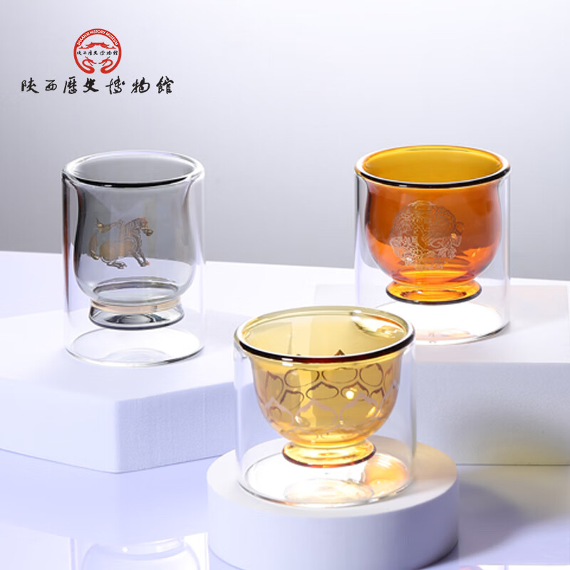陕西歴史博物館陕西历史博物馆得宝文创茶具茶杯礼盒手提袋套装乔迁礼物商务礼品 得宝·舞马茶杯