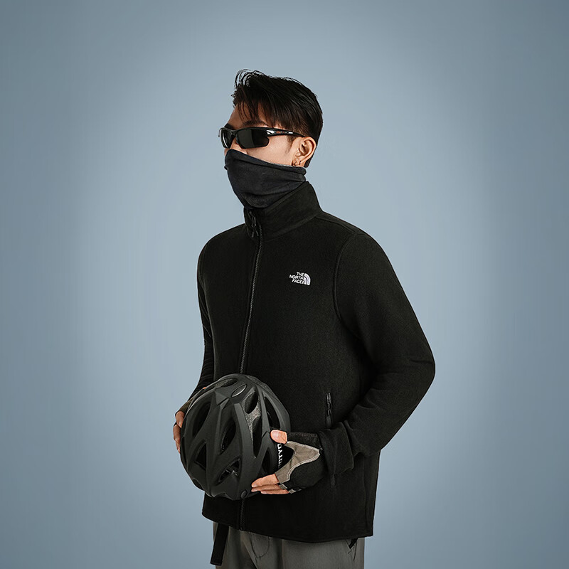 北面（The North Face）抓绒衣男秋冬休闲运动户外冲锋衣内胆保暖加厚外套 8FHX JK3 XL