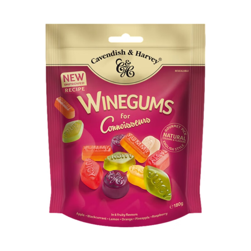 嘉云(Cavendish&Harvey)德國(guó)進(jìn)口嘉云混合水果軟糖嘉云糖酸味橡皮糖袋裝婚慶喜糖情人禮物 混合水果味橡皮糖180克