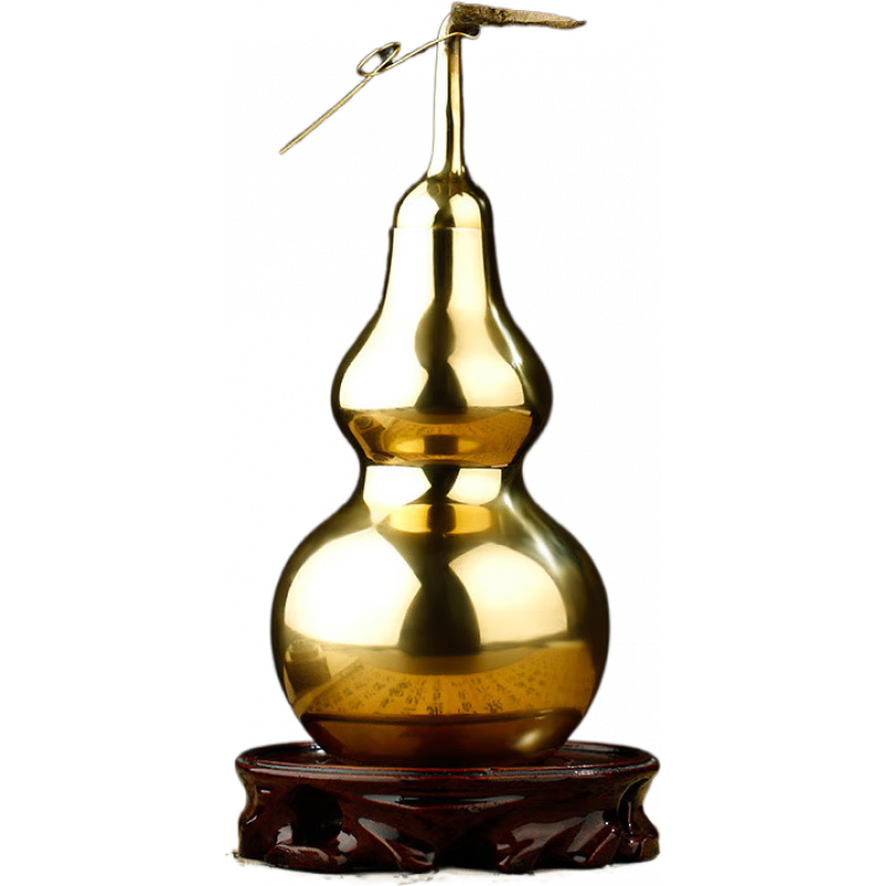 慈元阁慈阁2025新款黄铜葫芦摆件家居客厅办公室装饰玄关摆设饰品 【金】铜葫芦