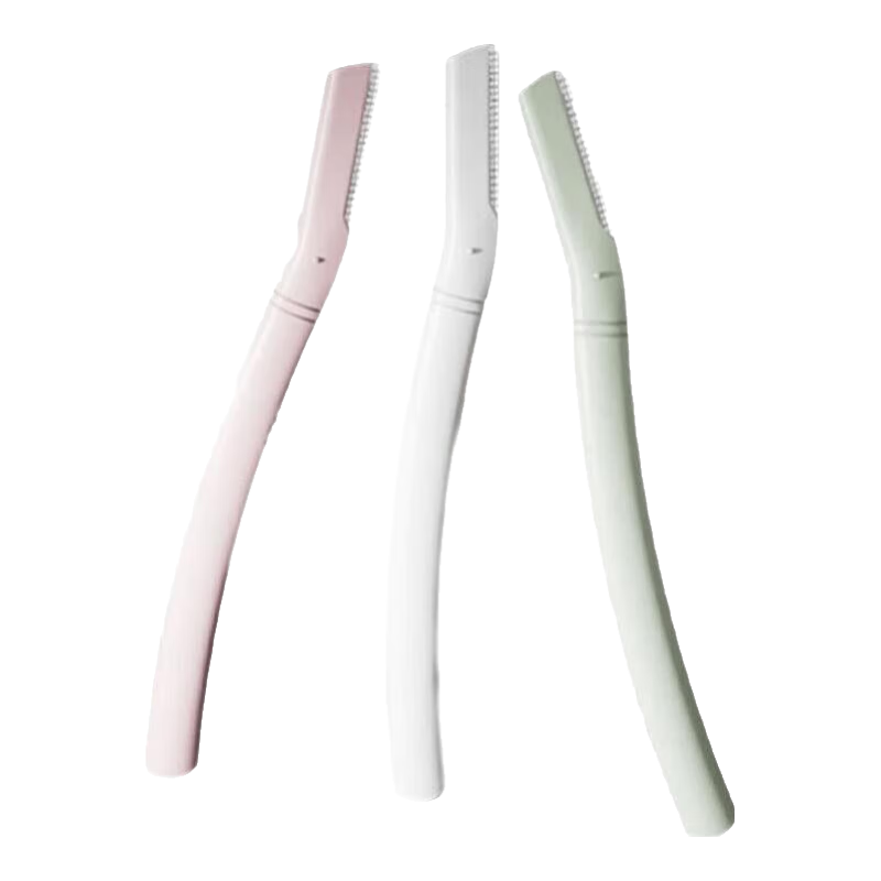 京小迪进口刀片修眉刀（3支装）防护网不易伤肤初学剃眉刀形刮眉毛刀