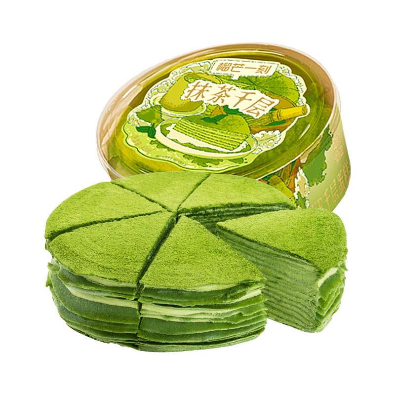 榴芒一刻 榴蓮千層生日蛋糕金枕榴蓮果肉動(dòng)物奶油甜品點(diǎn)心 【圣誕款】金枕榴蓮千層蛋糕400g