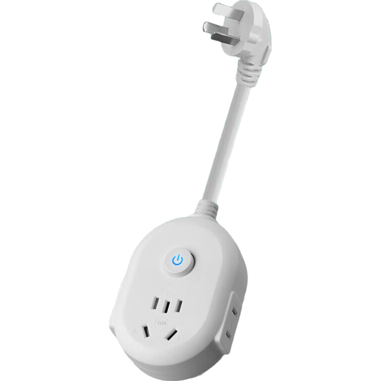 【京东物流】大功率插座 家用智能排插米用家用USB插座板插线板电源多功能开关 白色9孔10A全长0.1米