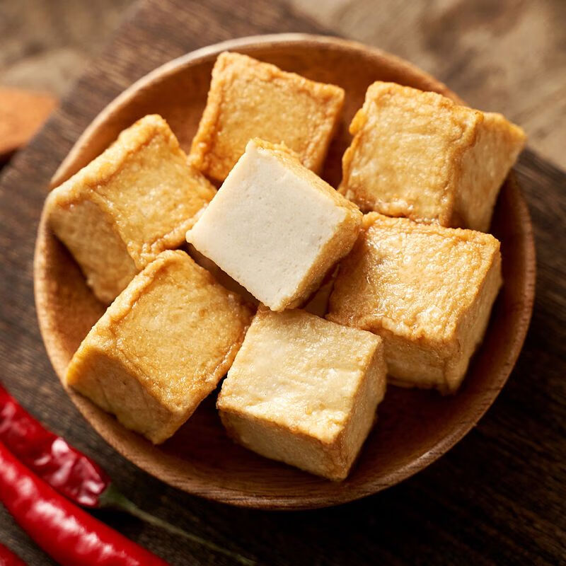 福见全隆新鲜手工豆腐批发冷冻关东煮麻辣烫豆捞火锅商用丸豆腐整袋