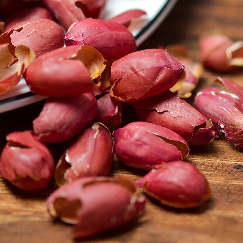 南京同仁堂 花生衣中药材 花生皮落 长果衣红皮花生衣血小板升的快 花生衣 500g*1包