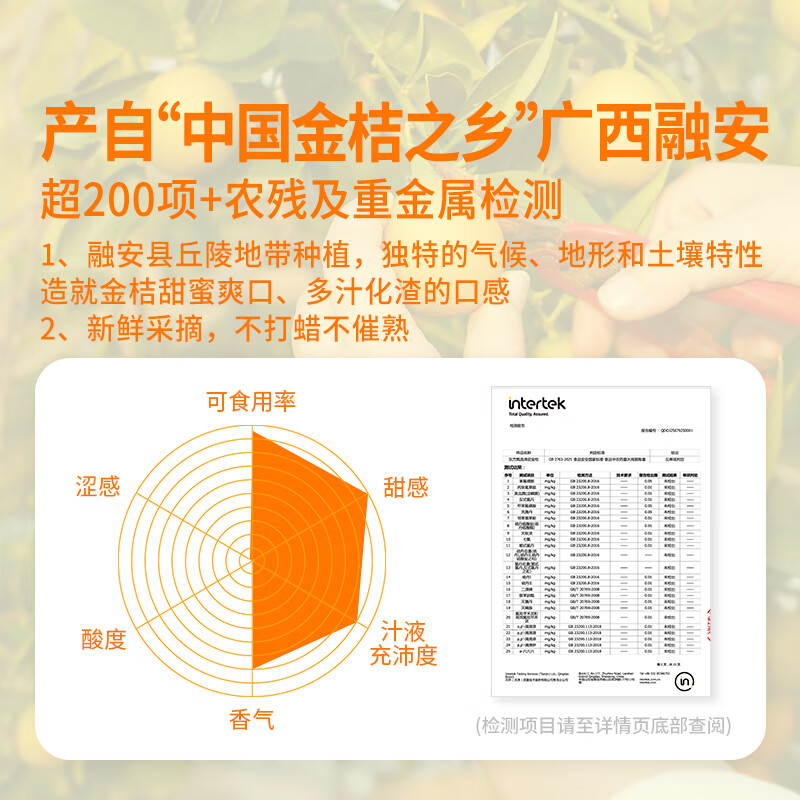 东方甄选金桔脆蜜金柑新鲜应季水果带皮吃产自广西融安坏果包赔年货送礼 【脆蜜金柑净重2斤】约35-45颗 单果20g+