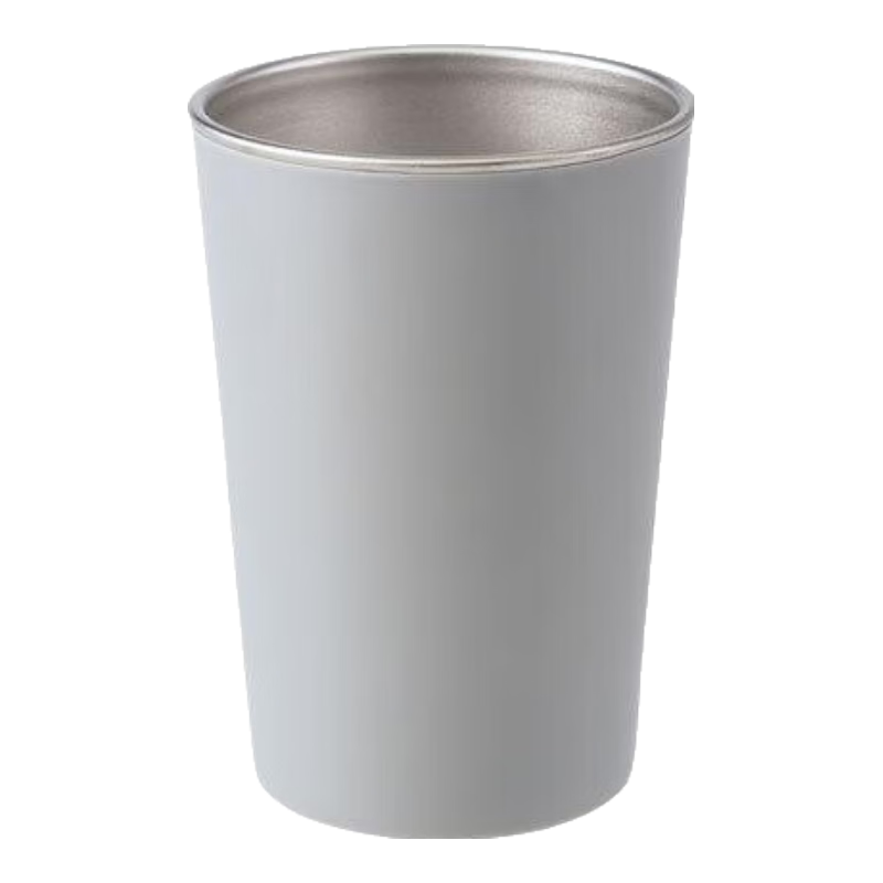 Imakara情侶便攜輕奢高顏值抗菌刷牙杯漱口杯牙缸洗漱牙刷杯杯子牙杯成人 高級灰-304不銹鋼