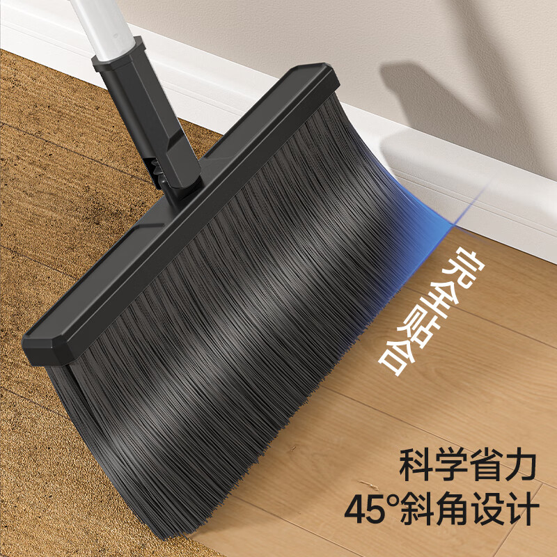 五月花扫把套装 防风梳齿型 扫把簸箕套装扫帚两件套组合 扫把簸箕套装黑色YZ-S109