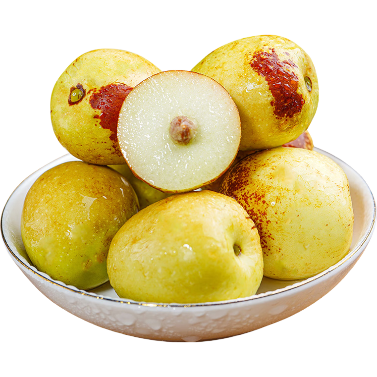 庙上冰糖冬枣新鲜水果脆甜大枣小糖豆现采现摘非大荔冬枣 带箱5斤 单果12g+