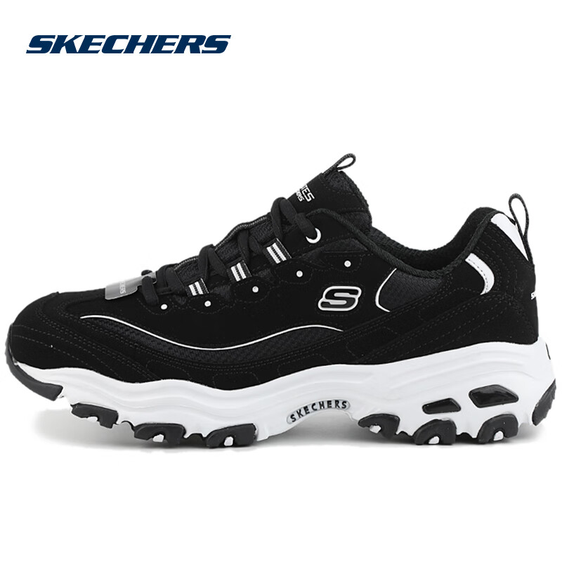 斯凯奇（Skechers）男鞋D'LITES系列时尚绑带运动鞋52675 52675/BLK 41.5