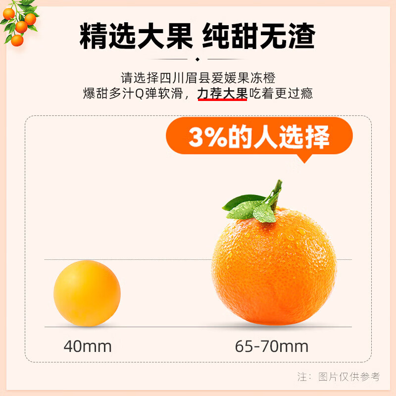 四川爱媛38号果冻橙子新鲜当季水果手剥柑橘新鲜水果礼盒 带箱3.5-4斤 热卖装【单果75MM+】——净重4斤