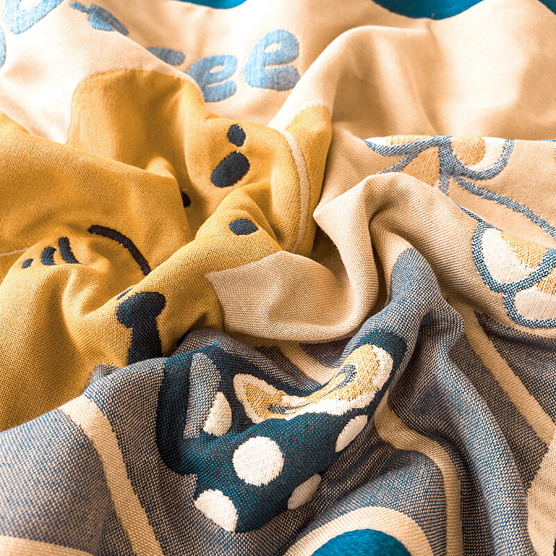 蜜乐暖A类100%纯棉枕巾6层纱布枕头巾男士防油防汗全棉枕套防脱落枕头套 咖啡狗 【新疆长绒棉 高密编织】 【六层纱布巨厚实】52x78cm【单只装】