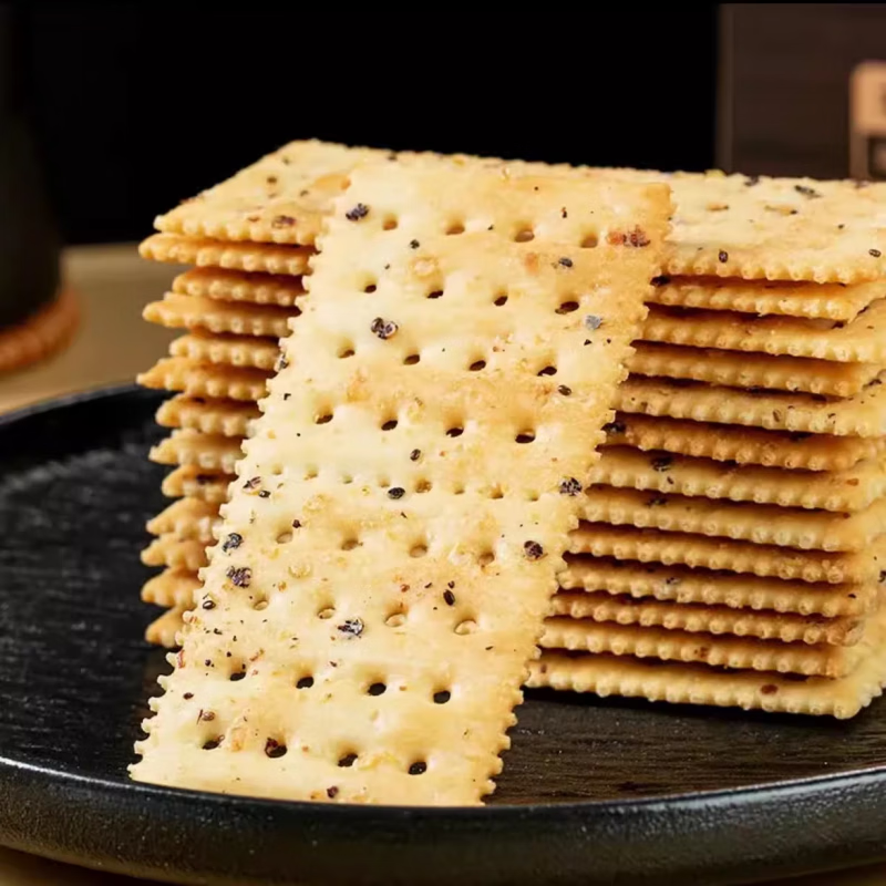 优赐黑松露火腿苏打饼干600g22包火腿风味三色藜麦奇亚籽休闲零食 优赐22小包【普快】