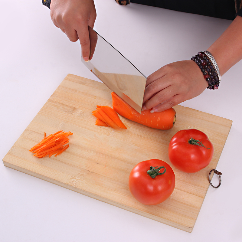 渊之源家用楠竹砧板竹制工艺菜板天然竹面板水果案板 天然竹菜板30x20x1.8cm