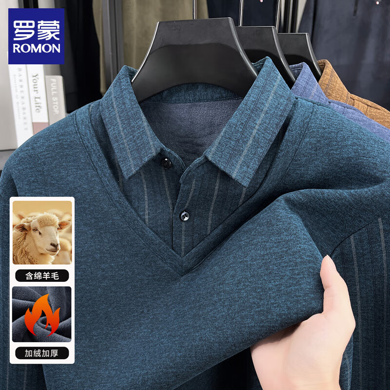 ���ɣ�ROMON�������޺���ë����ʿ������ë��25�ﶬ�¿ů��֯�������װ���� ����ɫ XL ����������135-155� 64.3Ԫ