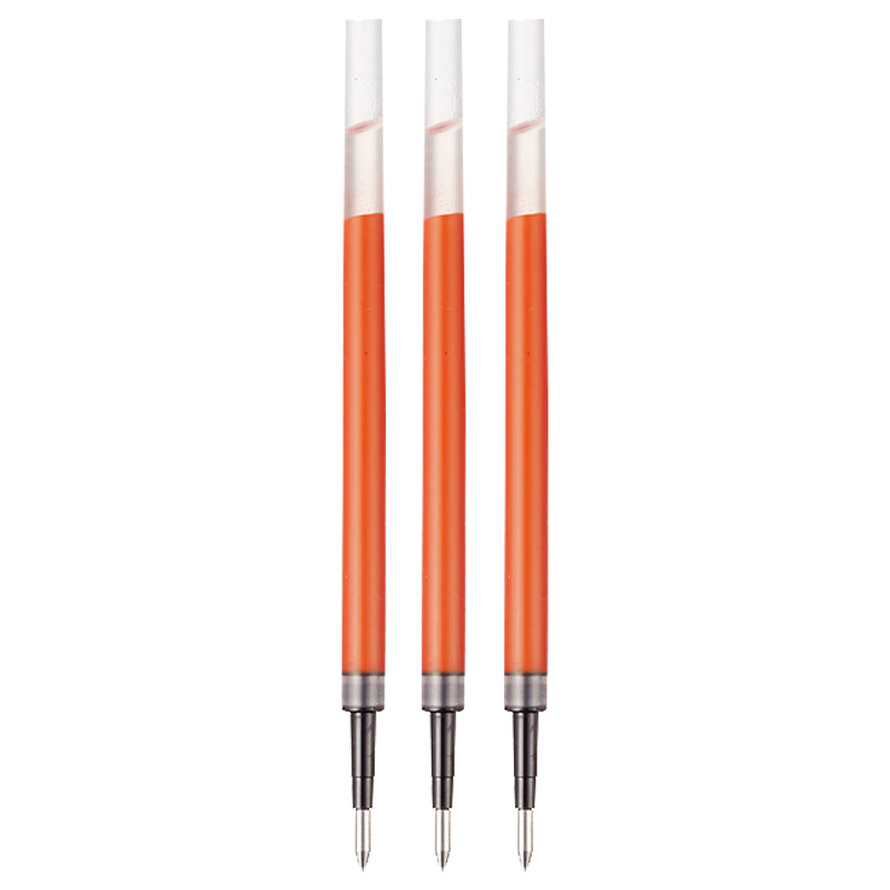 uni三菱 uni-ball UMR-85N按动笔芯0.5mm中性笔红色替芯 适用签字笔UMN-155 105 152 207等系列 3支