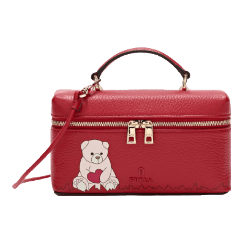 ܽ����FURLA�������CAMELIAţƤ����Ůʿ��ױ��С��ӡ��б�������� ��ɫ 1481Ԫ