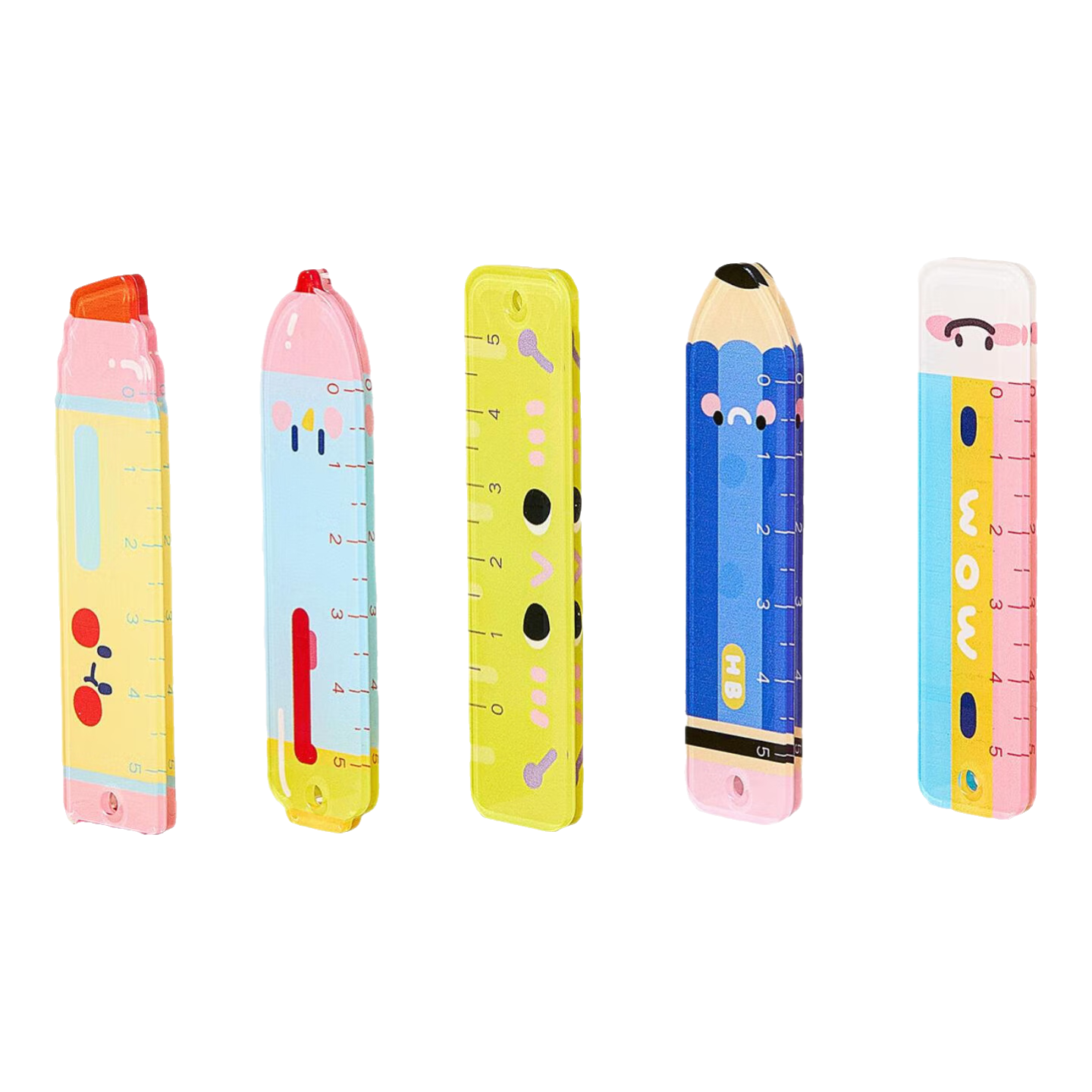 三年二班小尺大王卡通直尺套尺迷你款便携掌心尺挂件diy小礼物可爱挂件ins治愈装饰品送同学 文具