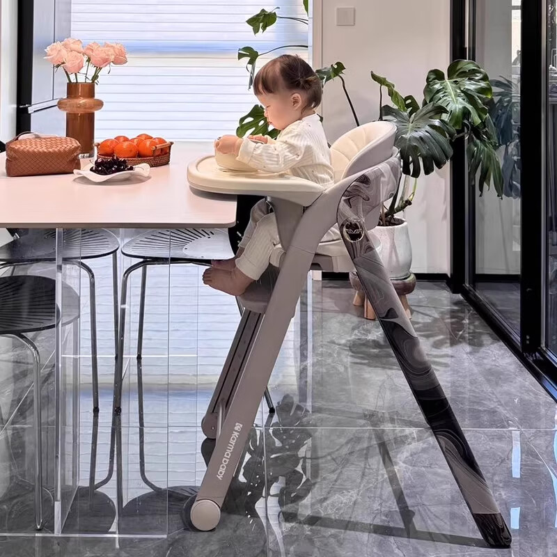karmababy卡曼成长椅宝宝餐椅餐桌儿童吃饭婴儿家用多功能学坐座椅子二合一 【经典版】奶咖+4件套（适合6个月-成年）2.0版