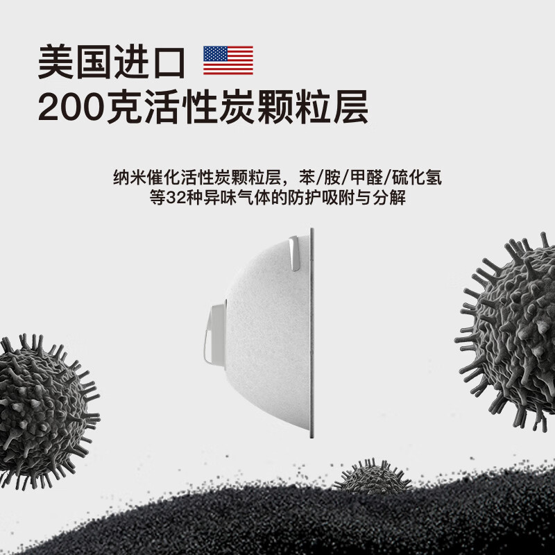 吉研KP95活性炭口罩工业专用KN100防甲醛电焊灰尘雾霾苯胺新房装修 专业防甲醛+油性【10只装无阀】