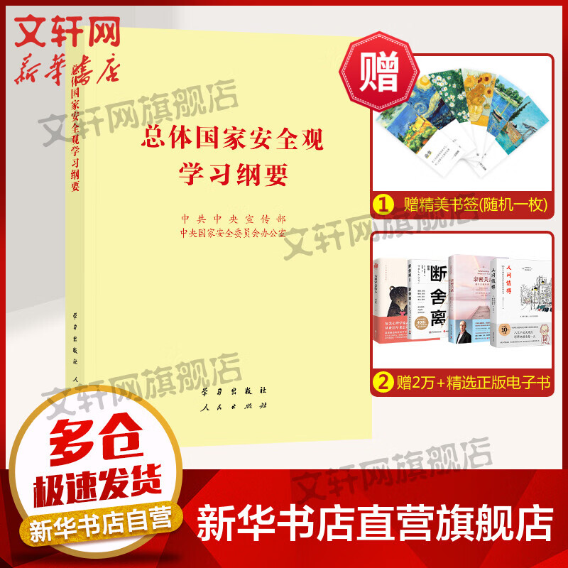 总体国家安全观学习纲要 人民出版社 安全观普及读本知识百问百答 总体国家安全观学习纲要 32开小字本