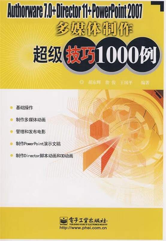 authorware 7.0 director 11 powerpoint 2007多媒体【正版书】
