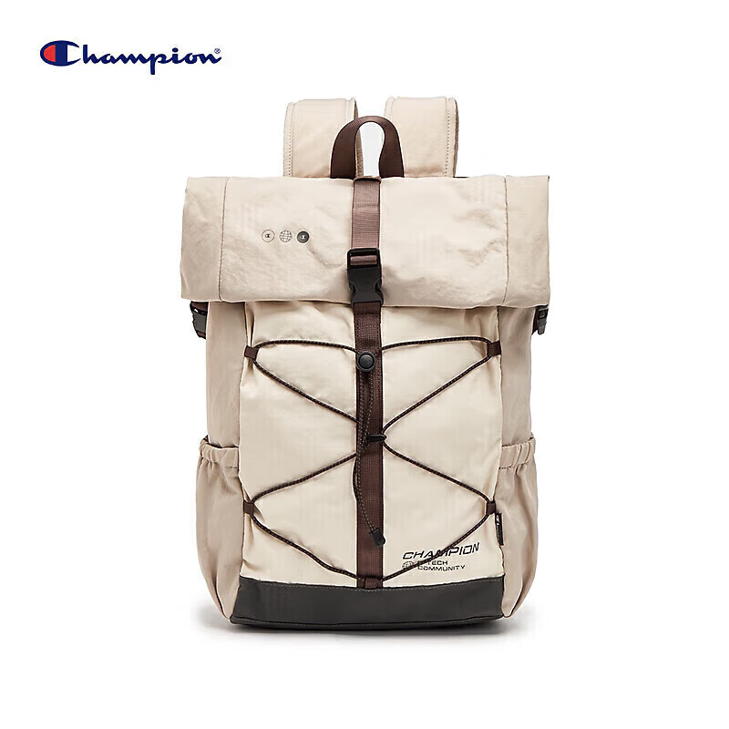 Champion美国冠军2025新款双肩包男女 休闲运动户外简约双肩包25FWP04浅卡