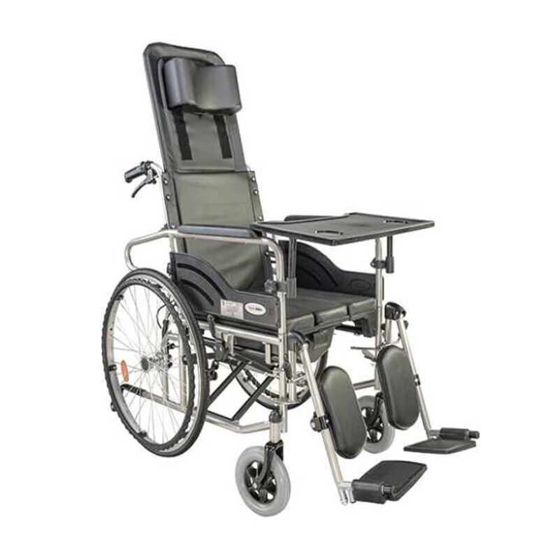 泰康阳光轮椅老人专用轻便型手推车轮椅 手动高靠背可后躺功能型 手动轮椅SYIV100-25G1